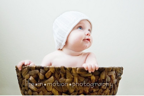 Baby in a basket